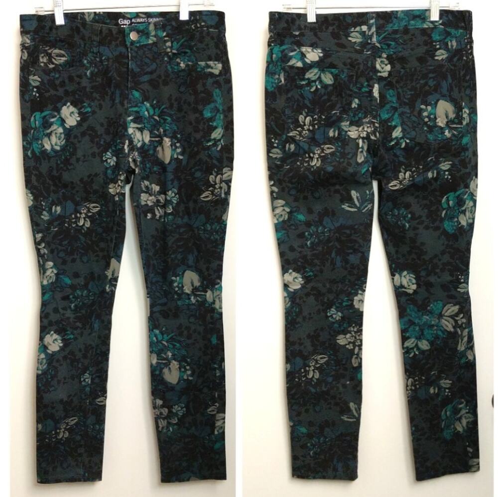 GAP Always Skinny Floral Jeans Size 6